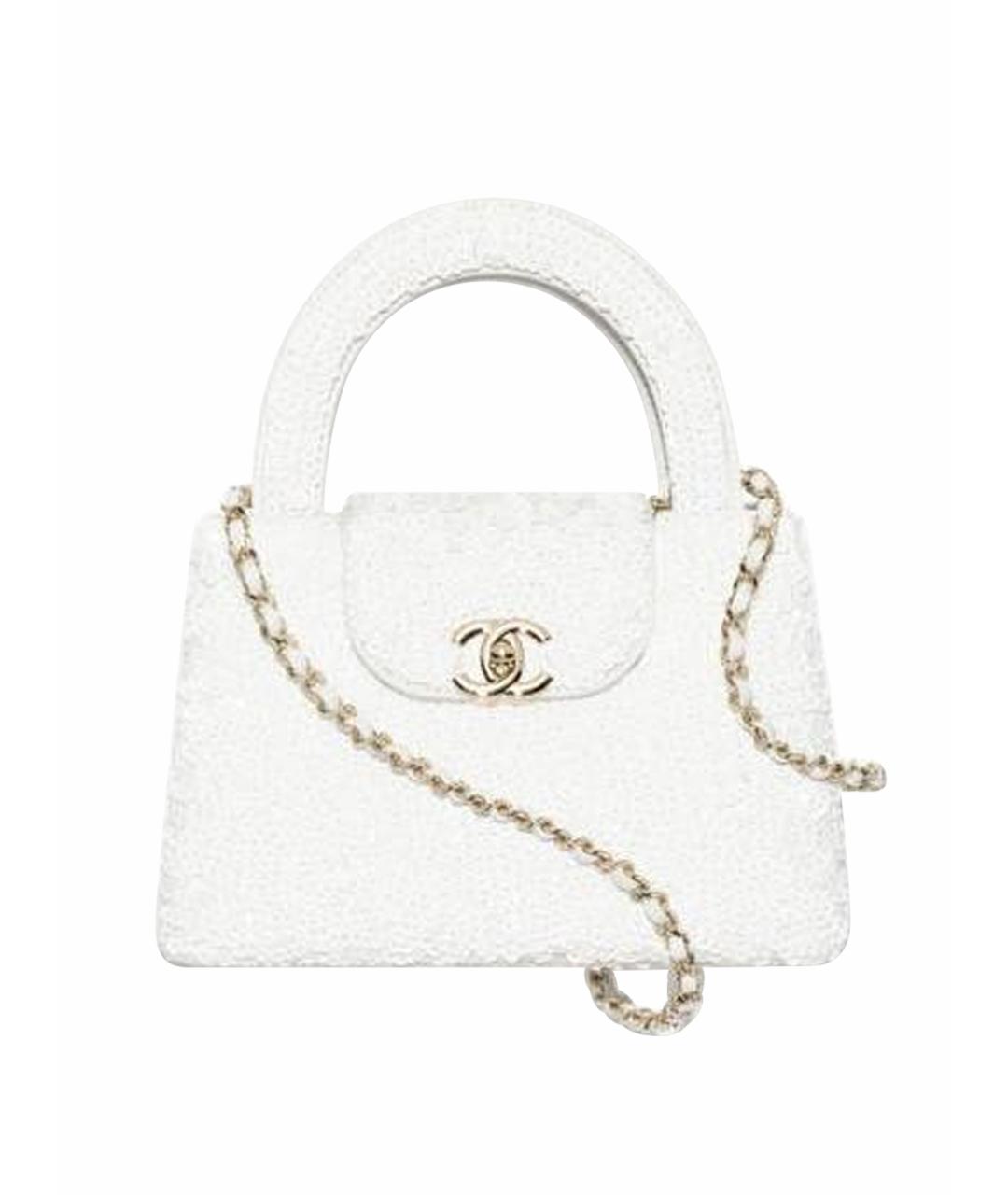 CHANEL Белая сумка через плечо, фото 1