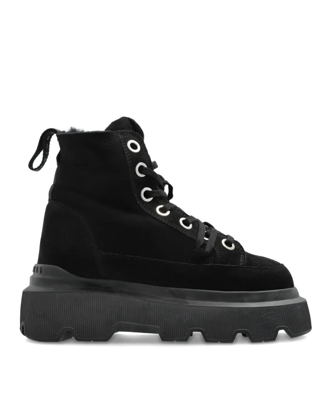 INUIKII Черные нубуковые ботинки, фото 1