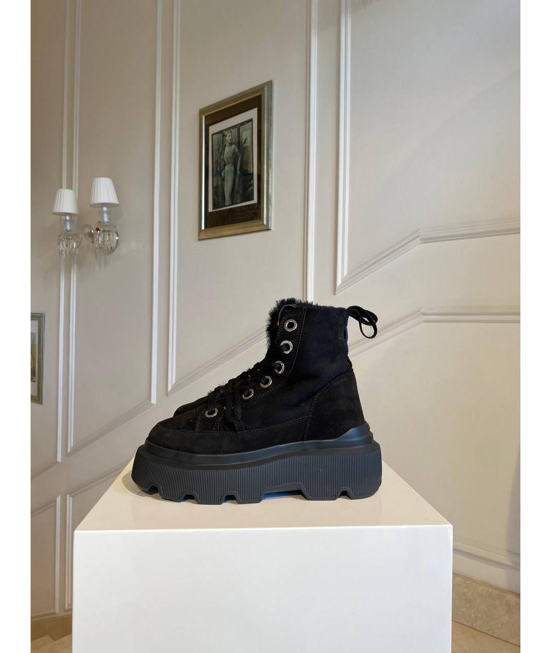 INUIKII Черные нубуковые ботинки, фото 3