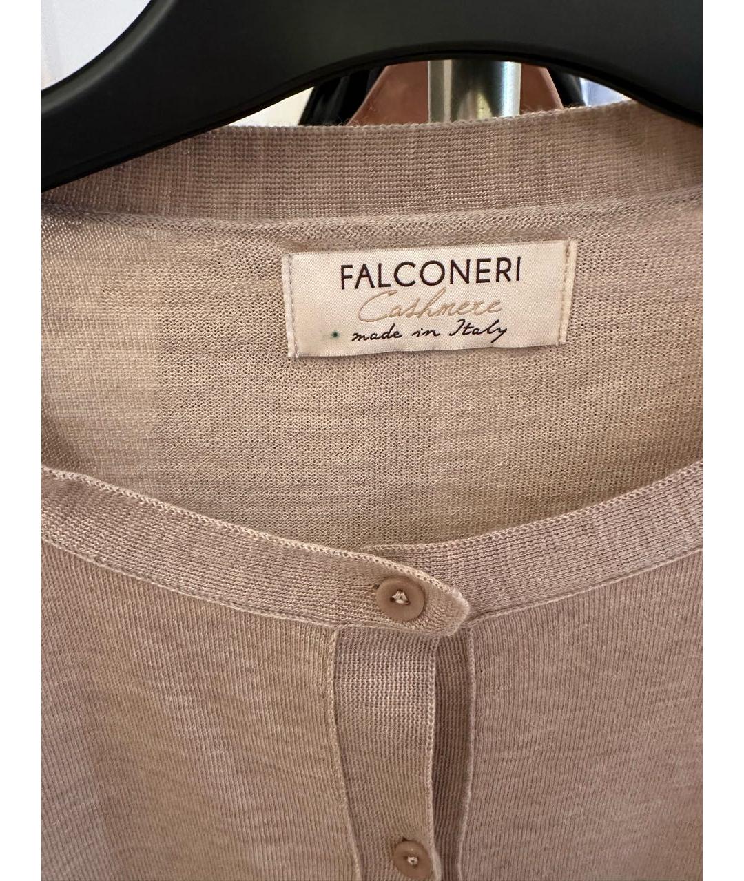 FALCONERI Бежевый кашемировый кардиган, фото 3