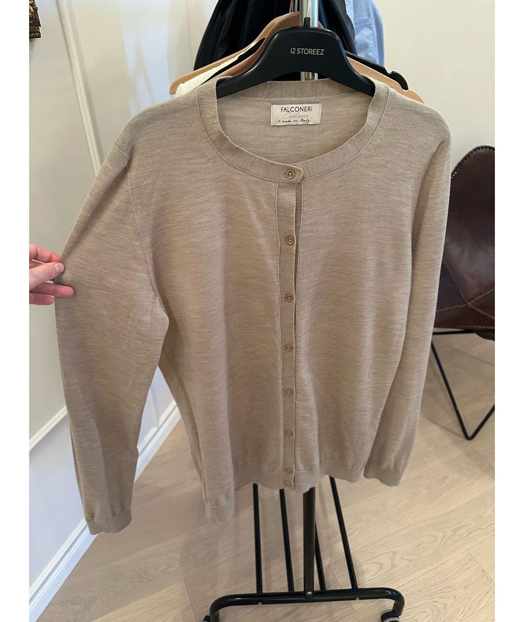 FALCONERI Бежевый кашемировый кардиган, фото 7