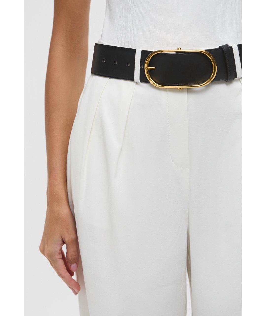 DOLCE&GABBANA Черный кожаный ремень, фото 4