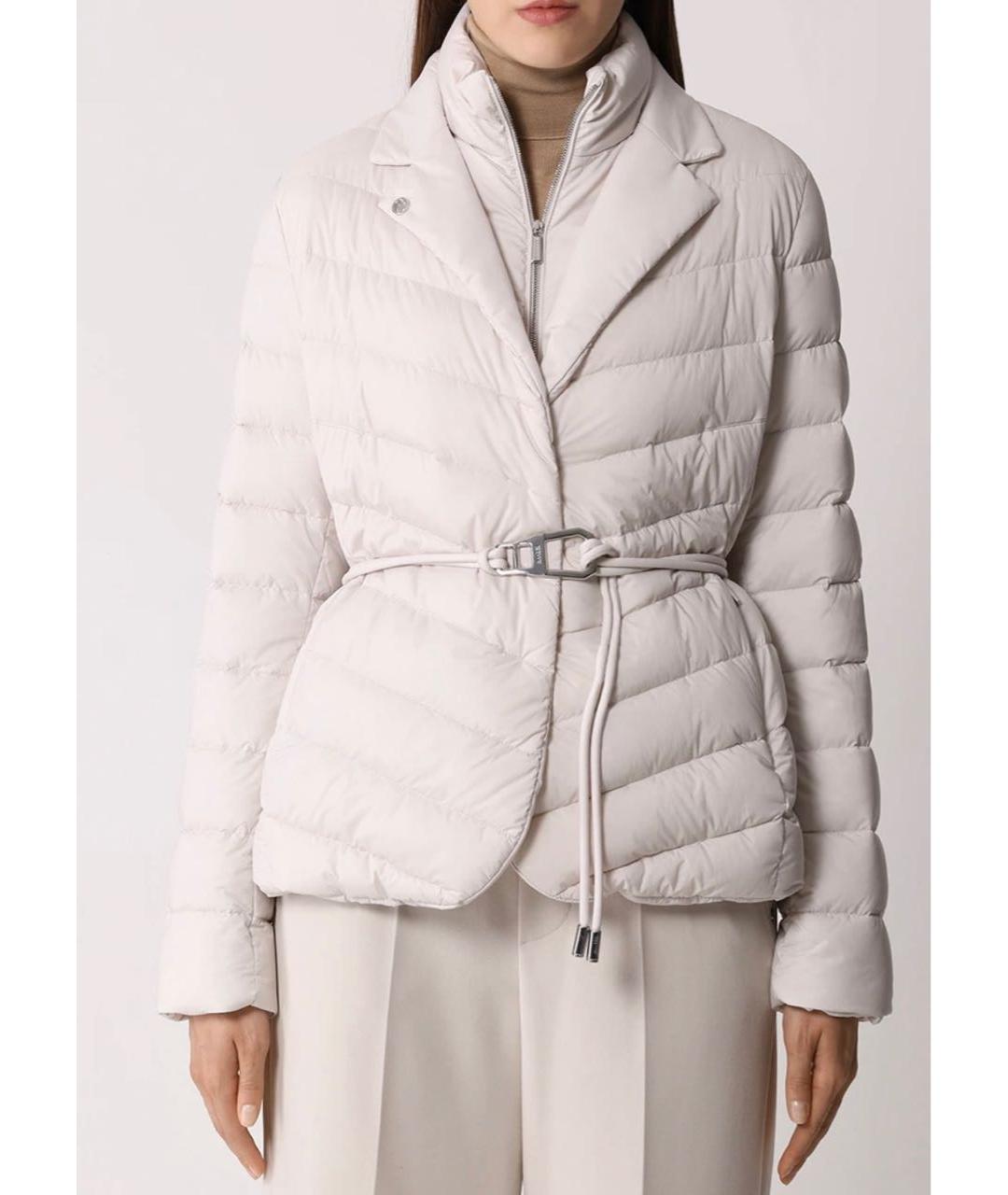 MOORER Белая полиамидовая куртка, фото 4