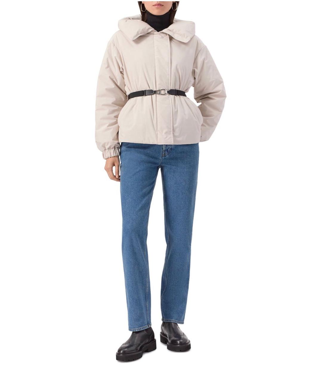 MOORER Белая полиамидовая куртка, фото 2