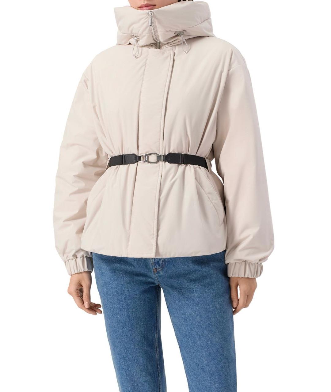 MOORER Белая полиамидовая куртка, фото 3