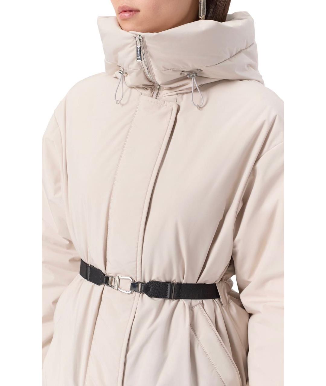 MOORER Белая полиамидовая куртка, фото 6