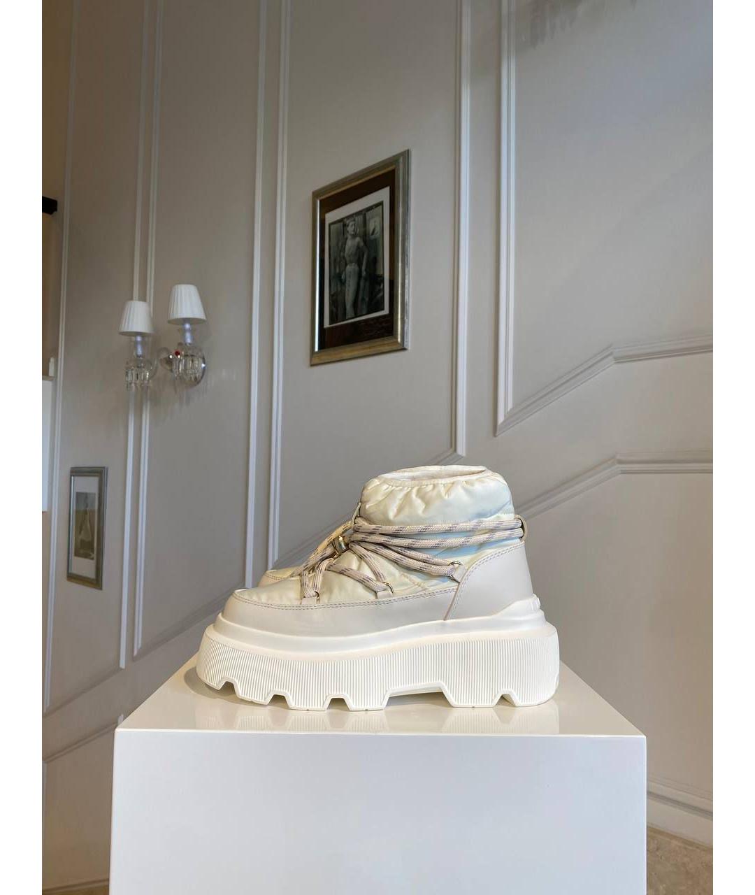 INUIKII Белые текстильные ботинки, фото 3