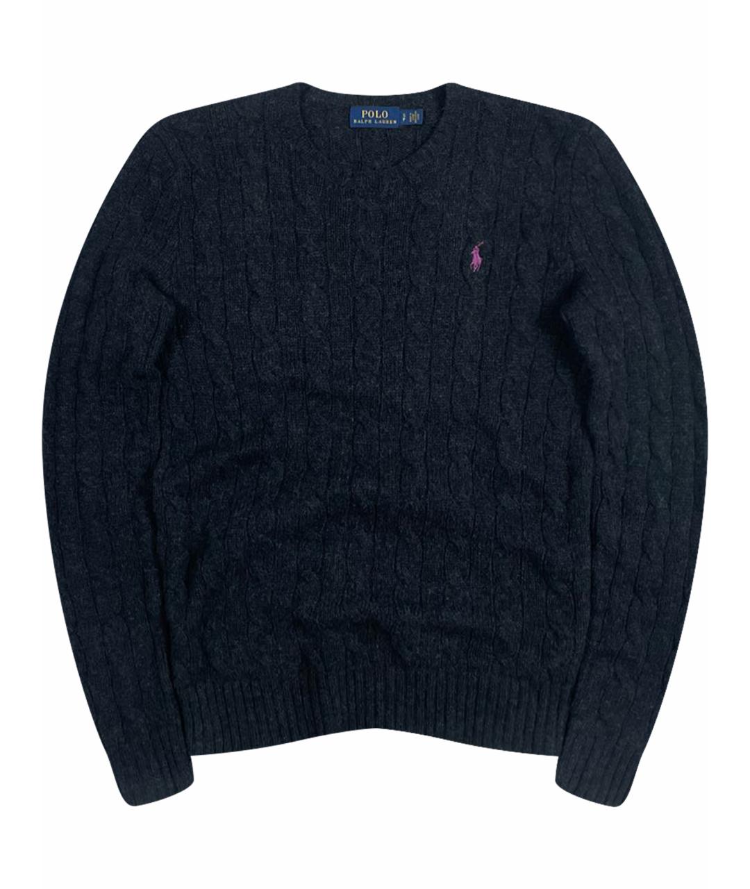 POLO RALPH LAUREN Антрацитовый шерстяной джемпер / свитер, фото 1