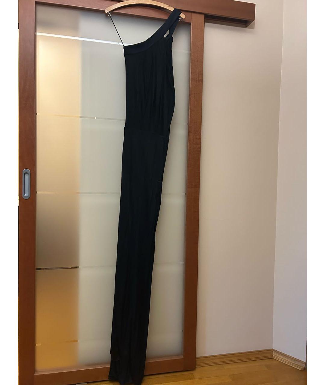 EMPORIO ARMANI Черное вискозное вечернее платье, фото 2