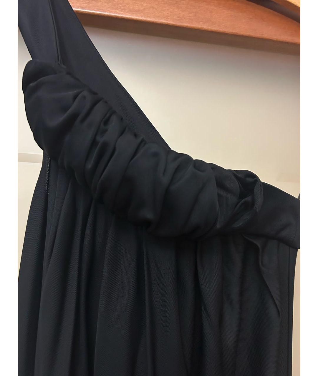 EMPORIO ARMANI Черное вискозное вечернее платье, фото 4