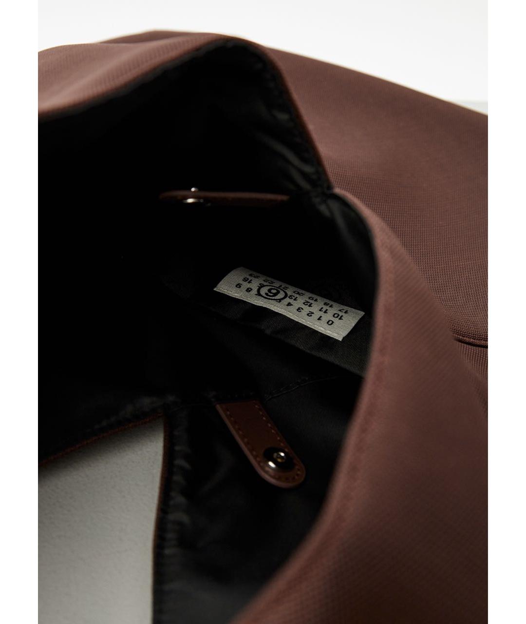 MM6 MAISON MARGIELA Коричневая тканевая сумка через плечо, фото 4