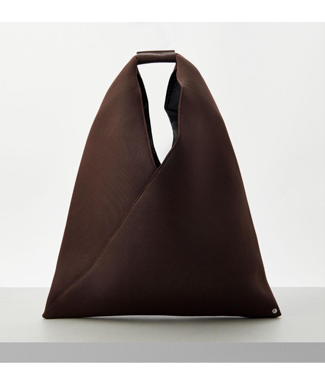 MM6 MAISON MARGIELA Коричневая тканевая сумка через плечо, фото 5