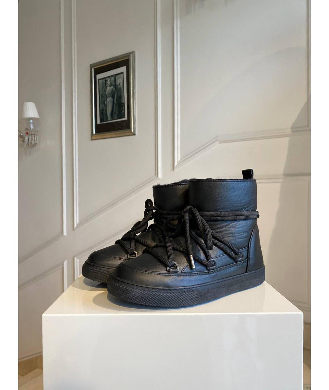 INUIKII Черные кожаные ботинки, фото 2