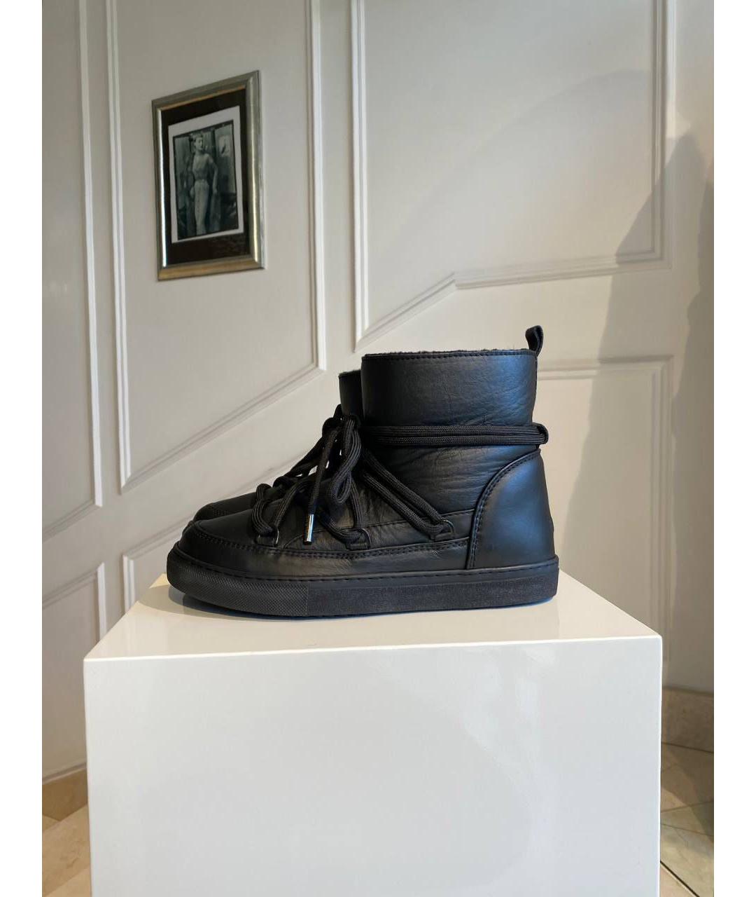 INUIKII Черные кожаные ботинки, фото 3