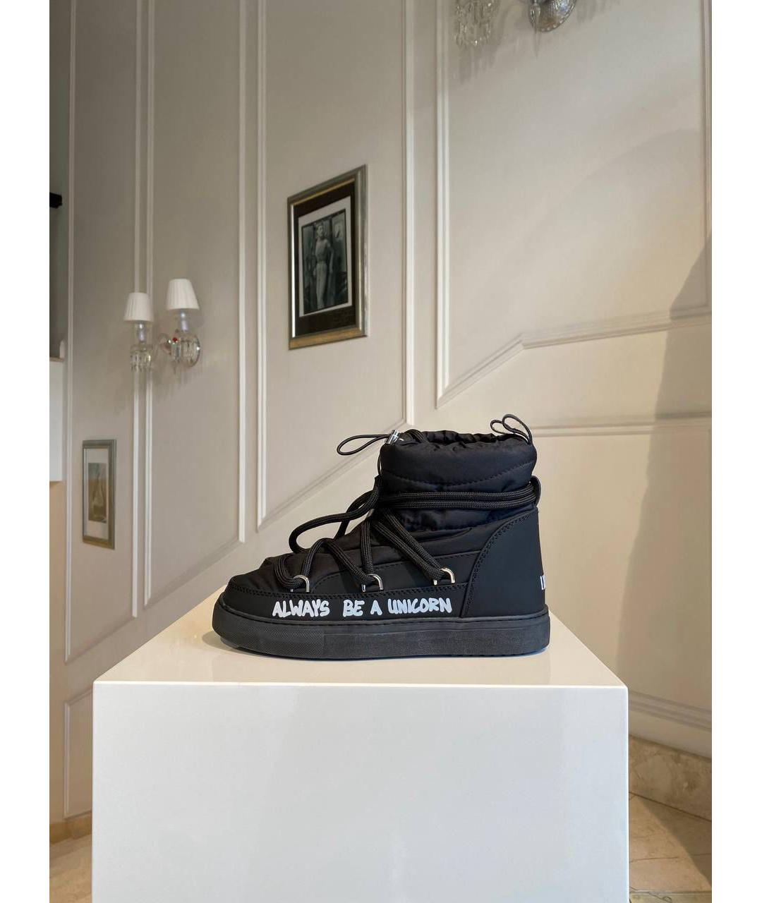 INUIKII Черные кожаные ботинки, фото 2