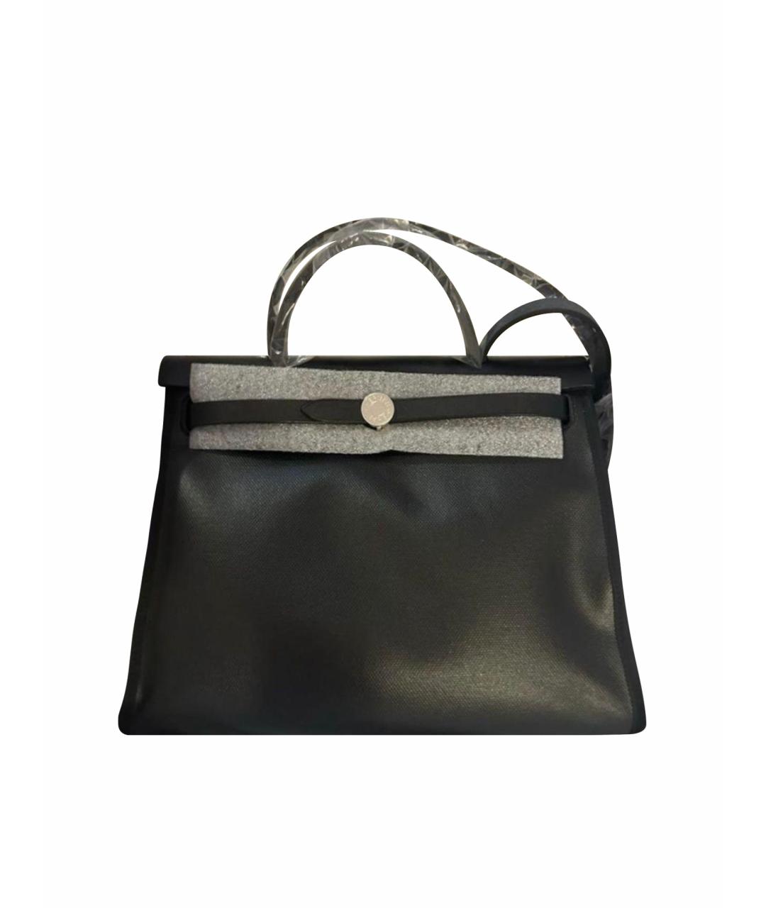 HERMES Черная тканевая сумка через плечо, фото 1