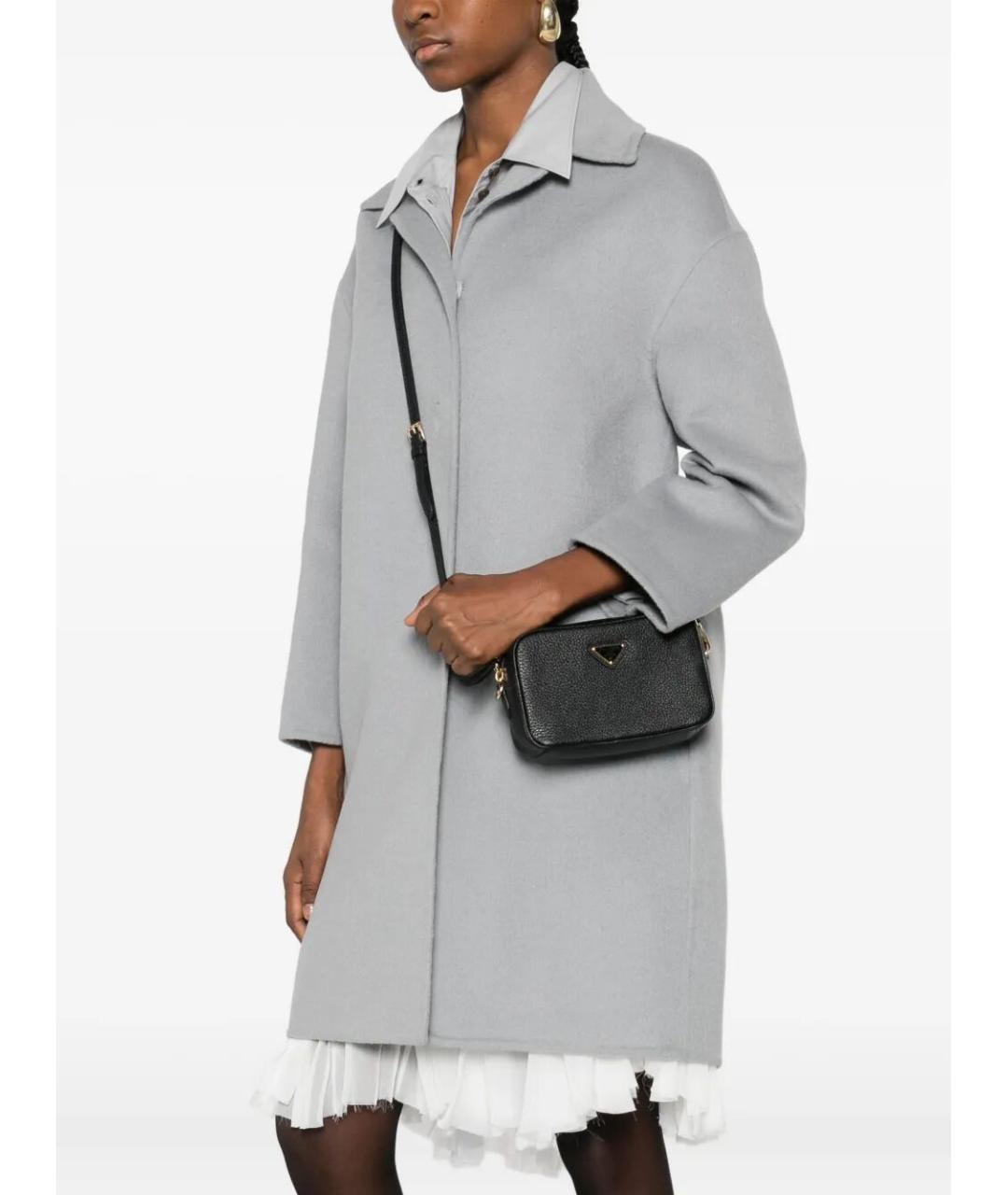 PRADA Черная кожаная сумка через плечо, фото 2