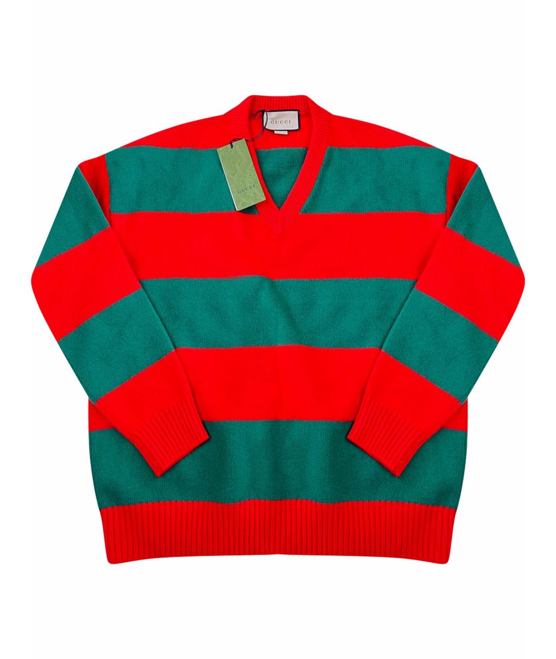 GUCCI Мульти шерстяной джемпер / свитер, фото 1