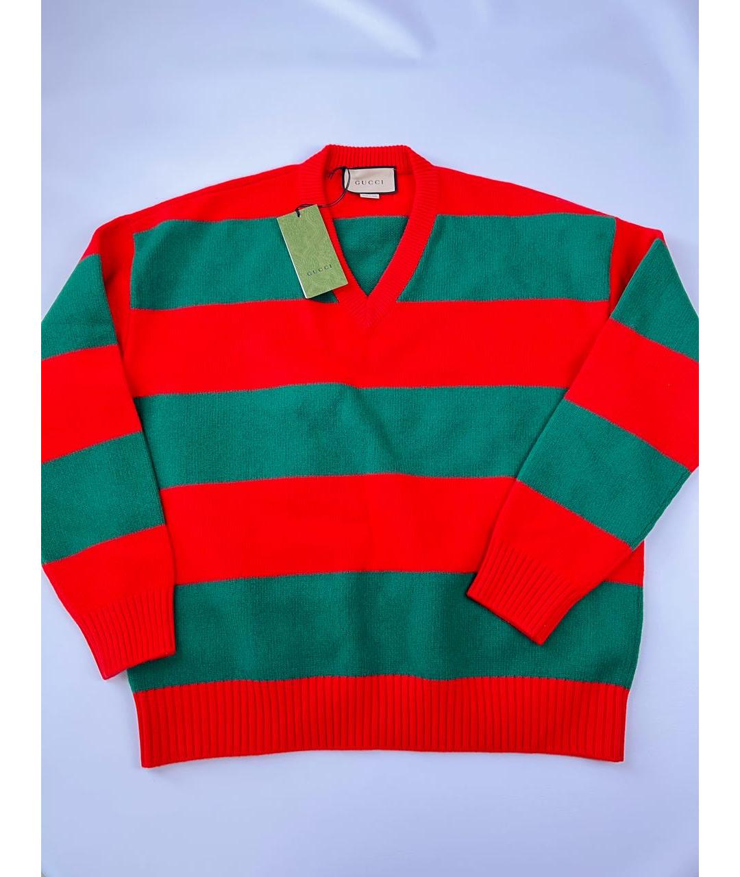 GUCCI Мульти шерстяной джемпер / свитер, фото 3