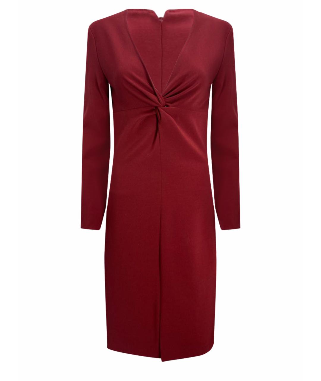JO NO FUI Бордовое полиэстеровое повседневное платье, фото 1