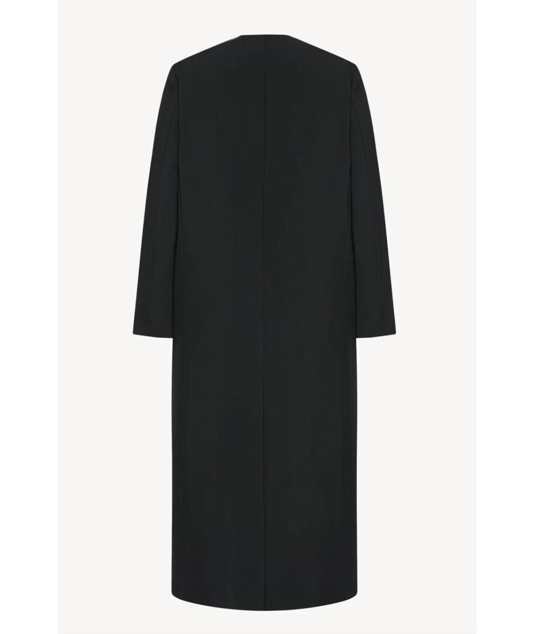 THE ROW Черный шерстяной тренч/плащ, фото 2