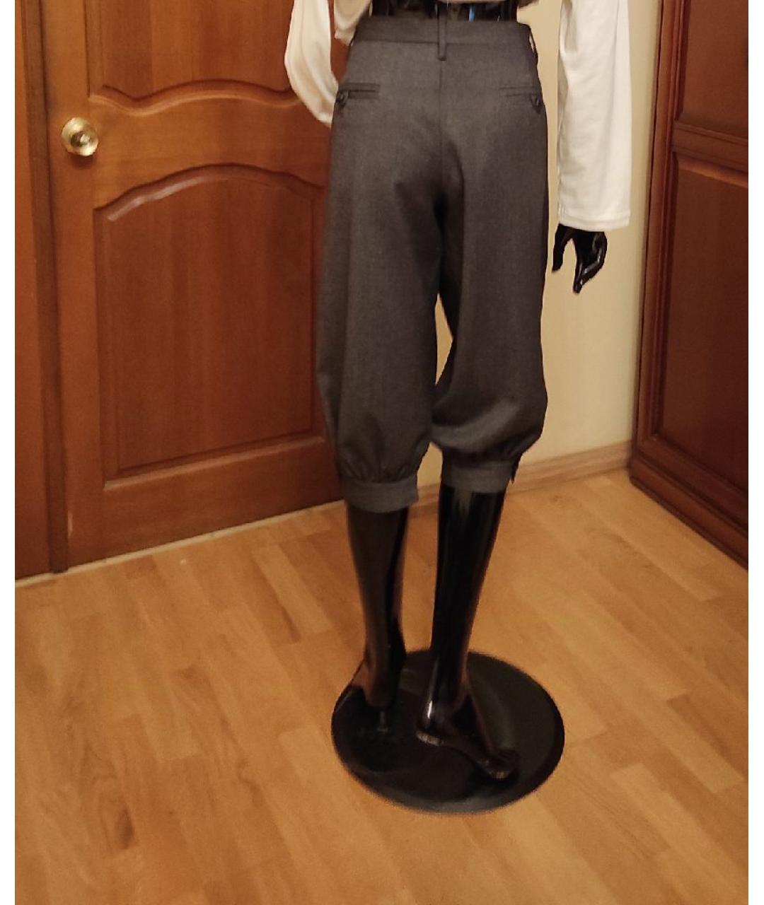 DSQUARED2 Серые шерстяные капри, фото 5
