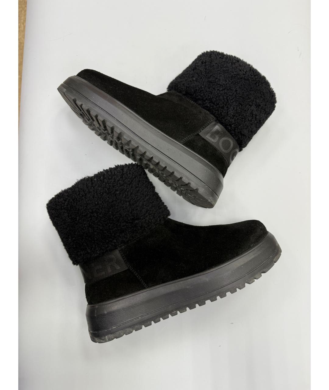 BOGNER Черные замшевые полусапоги, фото 5