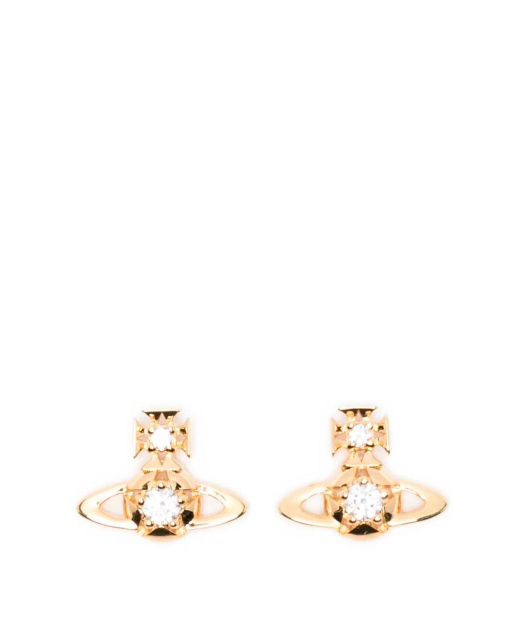 VIVIENNE WESTWOOD Золотые латунные серьги, фото 1