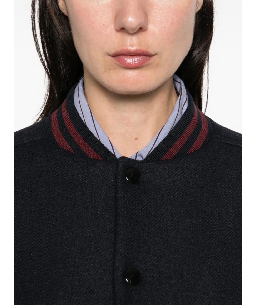 A.P.C. Темно-синяя шерстяная куртка, фото 5