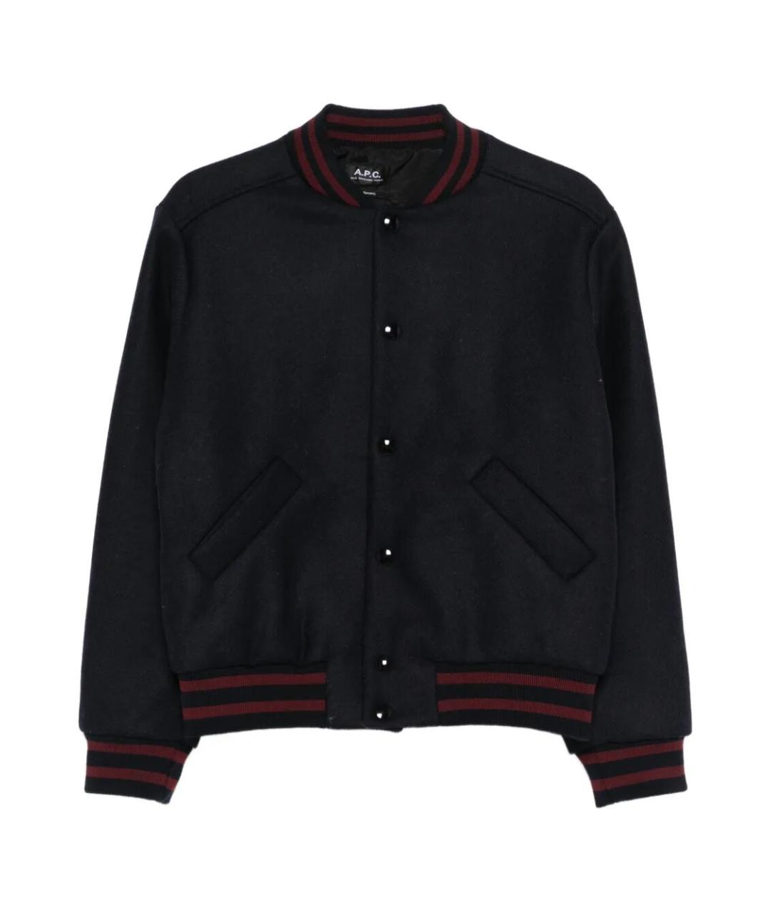 A.P.C. Темно-синяя шерстяная куртка, фото 1