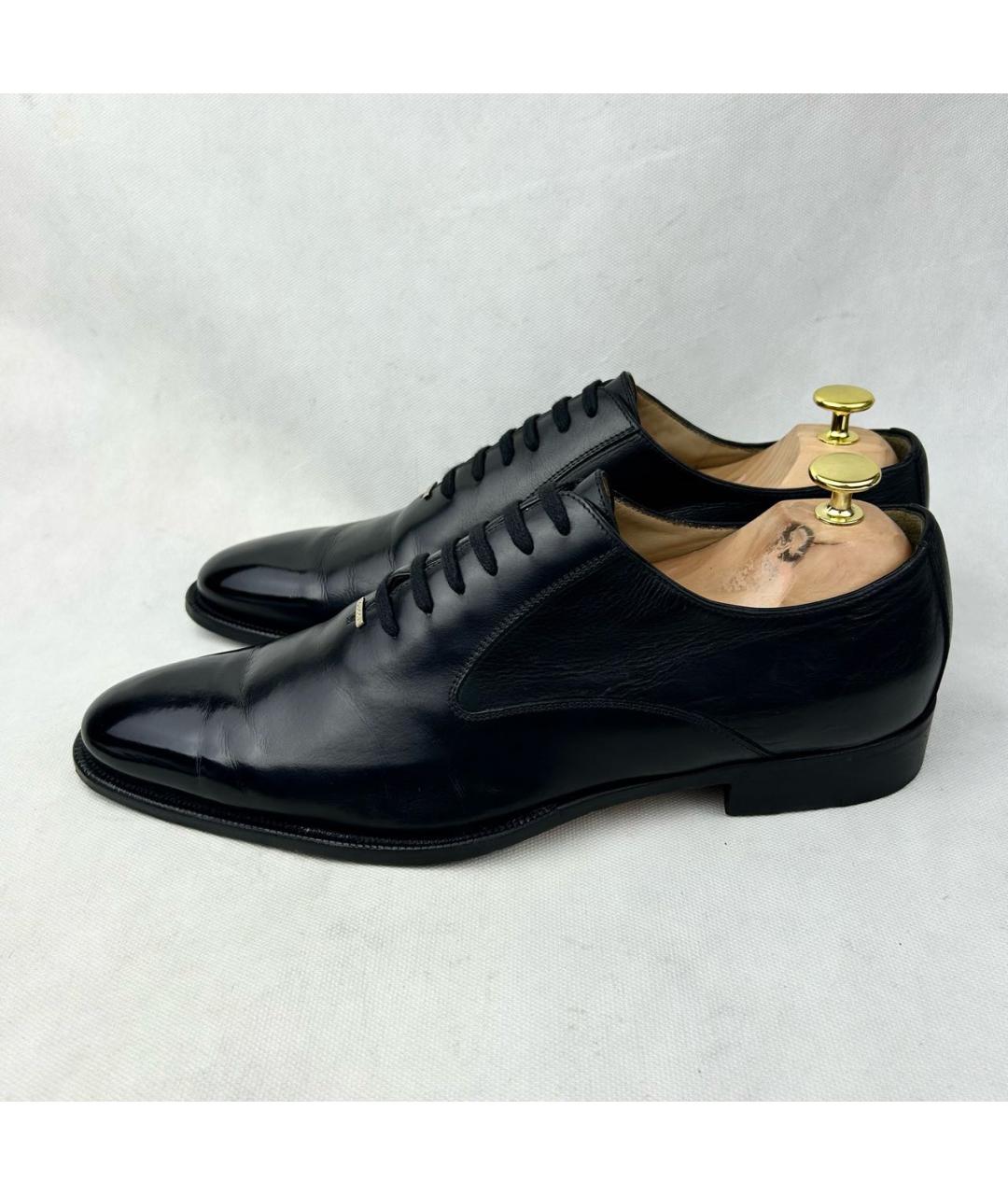 GUCCI Черные кожаные туфли, фото 4