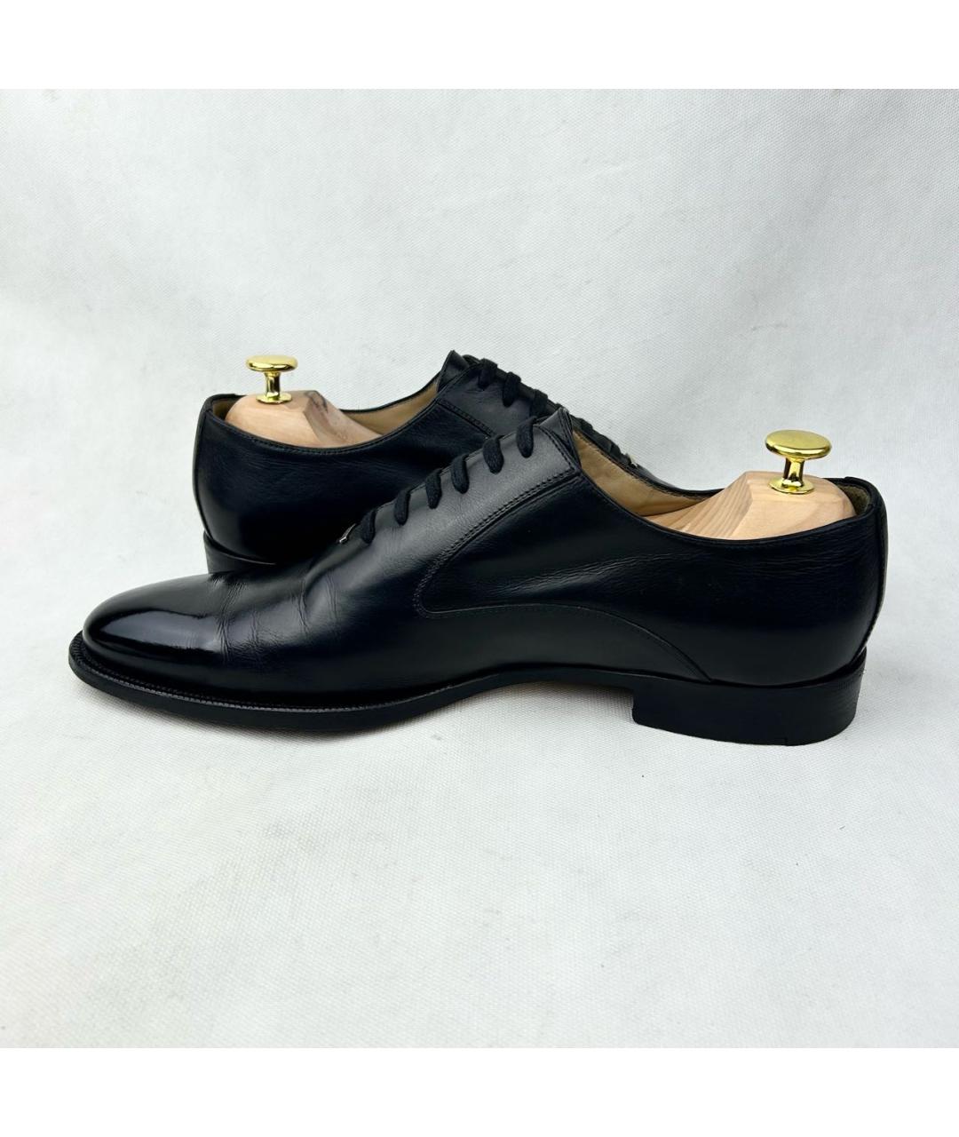 GUCCI Черные кожаные туфли, фото 6