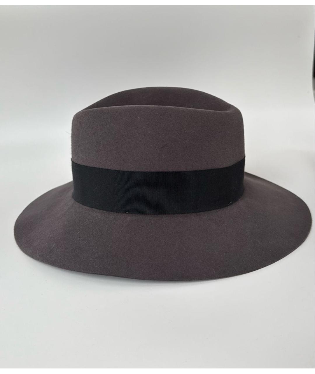 MAISON MICHEL Серая шерстяная шляпа, фото 2