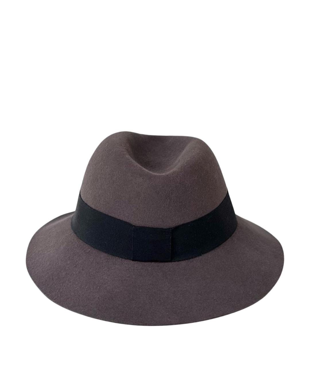 MAISON MICHEL Серая шерстяная шляпа, фото 1