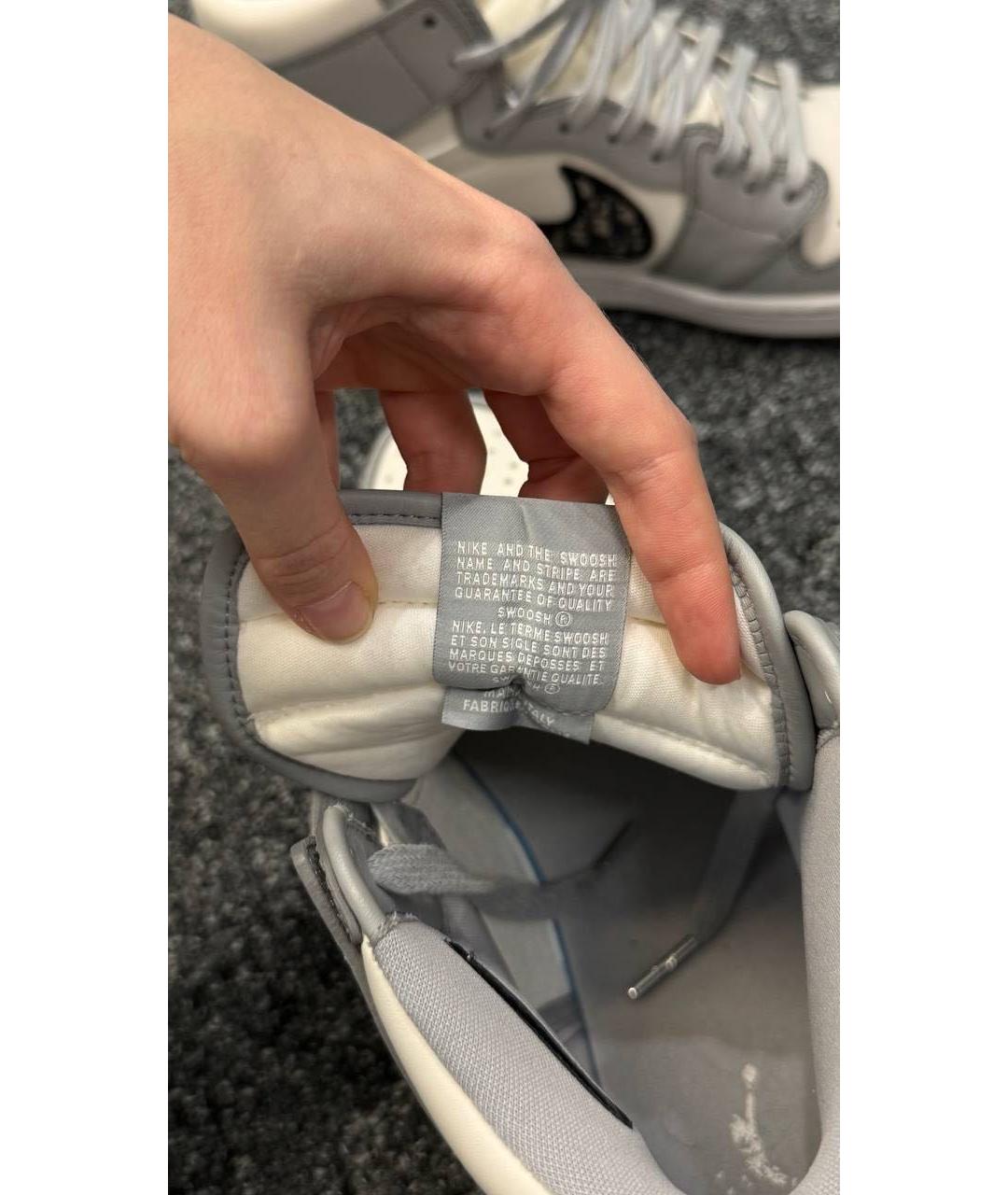 CHRISTIAN DIOR Мульти кожаные высокие кроссовки / кеды, фото 6