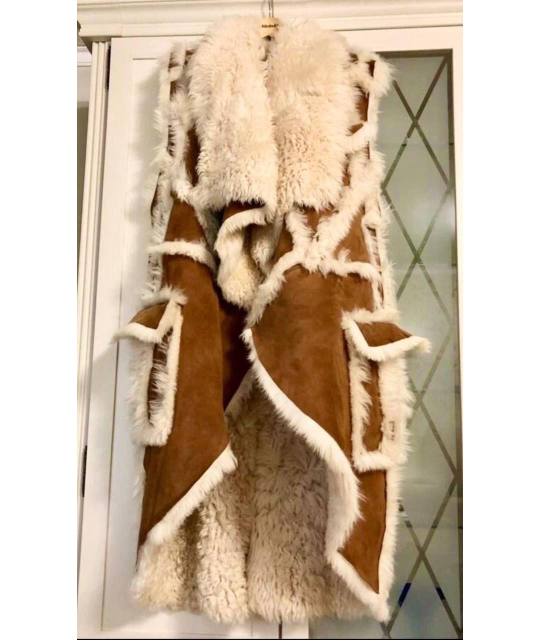 BALMAIN Коричневый замшевый жилет, фото 5