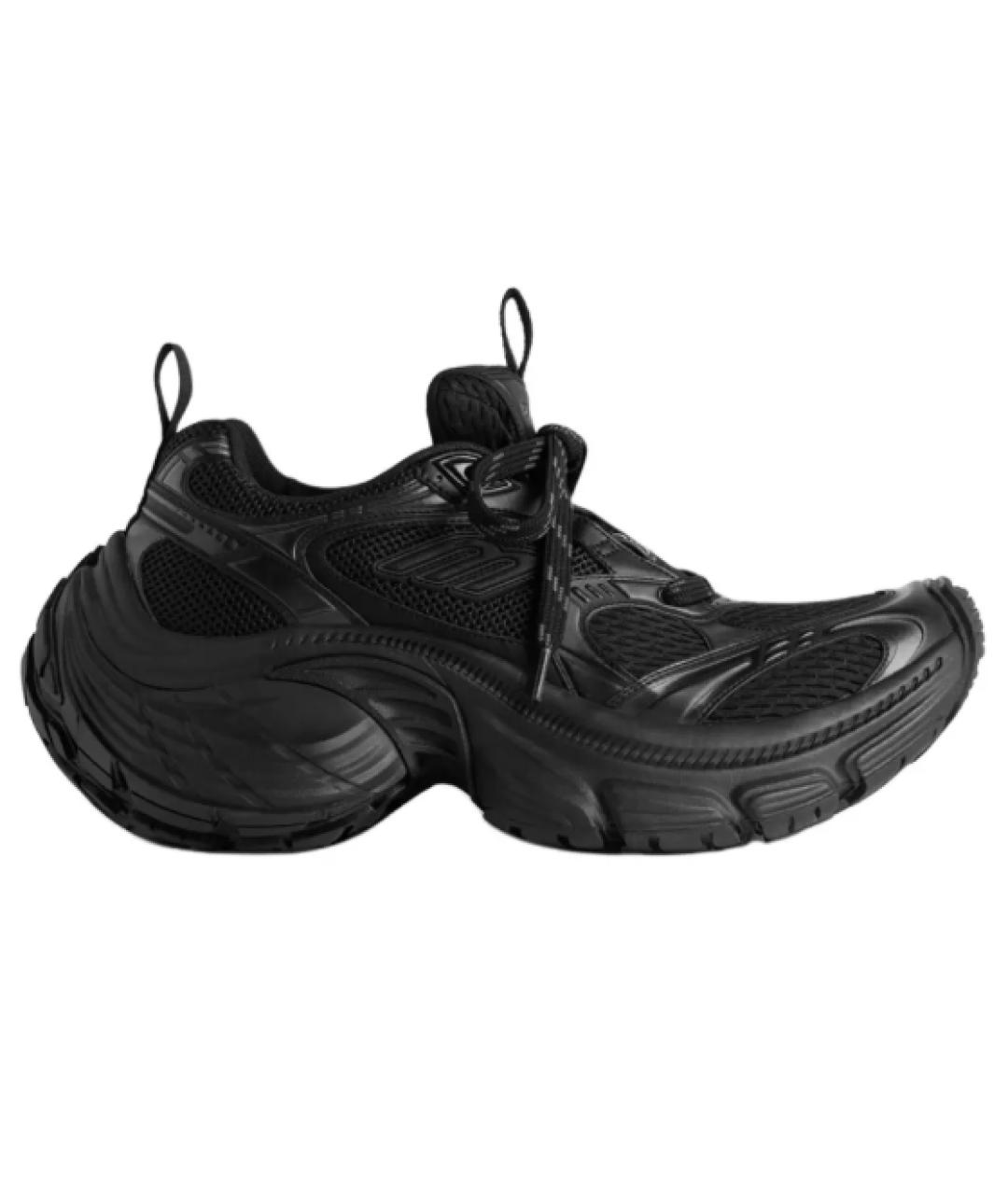 BALENCIAGA Черные синтетические низкие кроссовки / кеды, фото 1