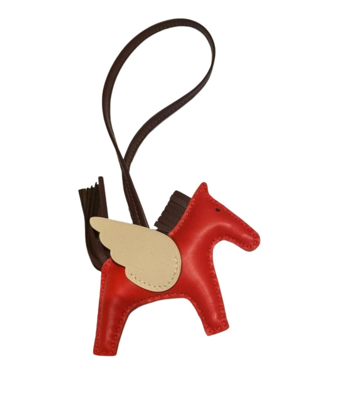 HERMES Оранжевый брелок, фото 1