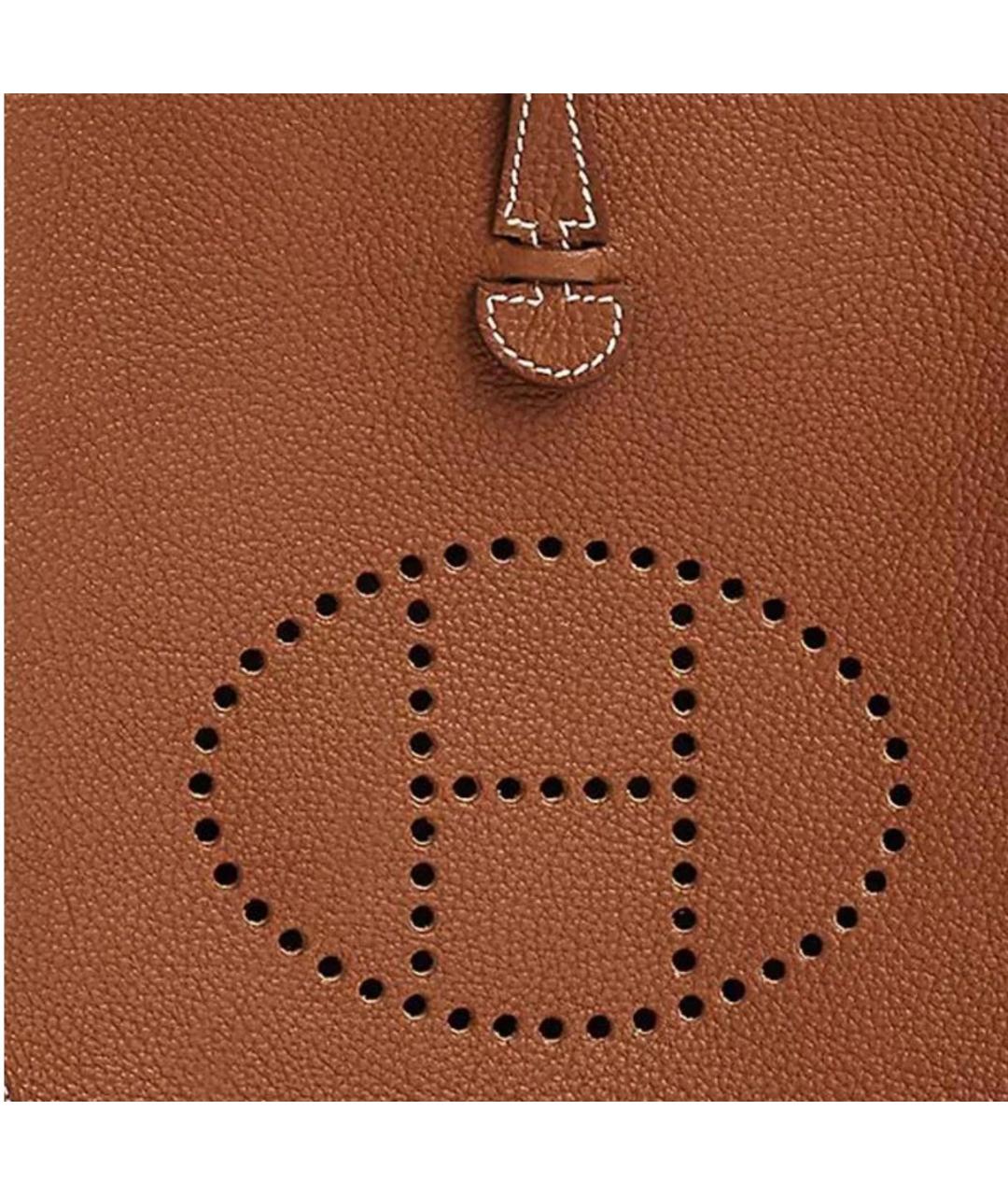 HERMES Коричневая кожаная сумка через плечо, фото 4