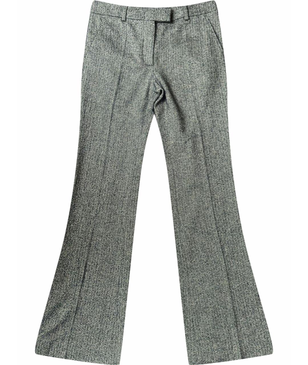 TOM FORD Серые шерстяные брюки широкие, фото 1