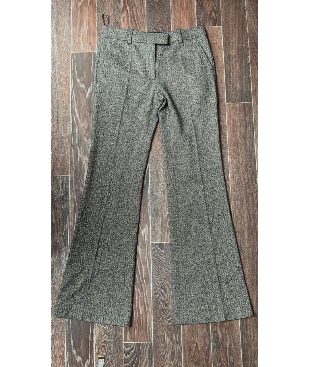 TOM FORD Серые шерстяные брюки широкие, фото 9