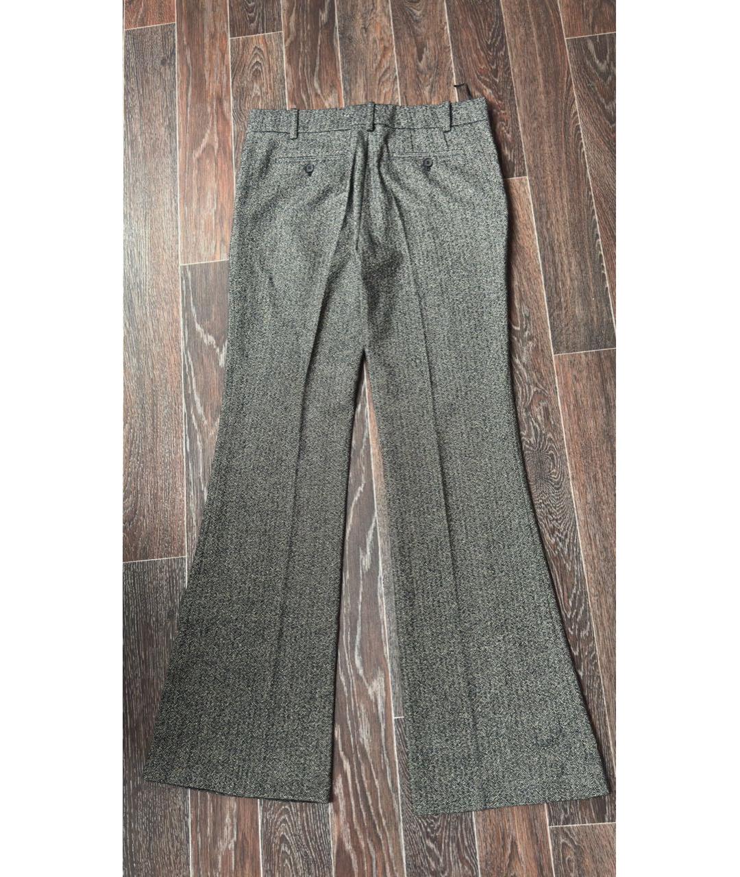 TOM FORD Серые шерстяные брюки широкие, фото 2