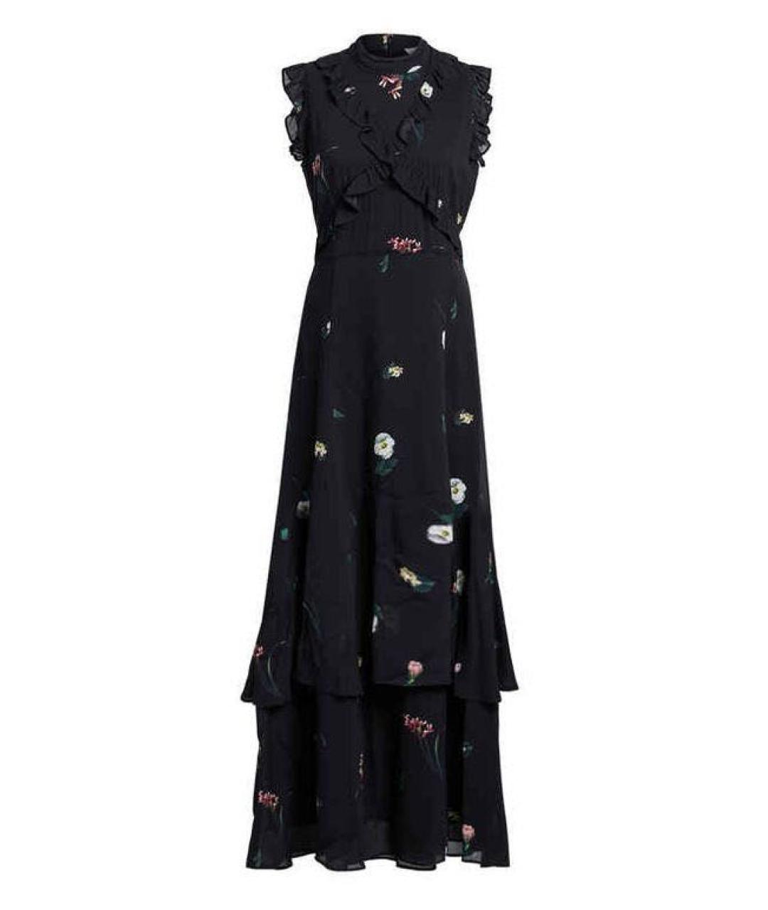 IVY OAK Черное вискозное повседневное платье, фото 1