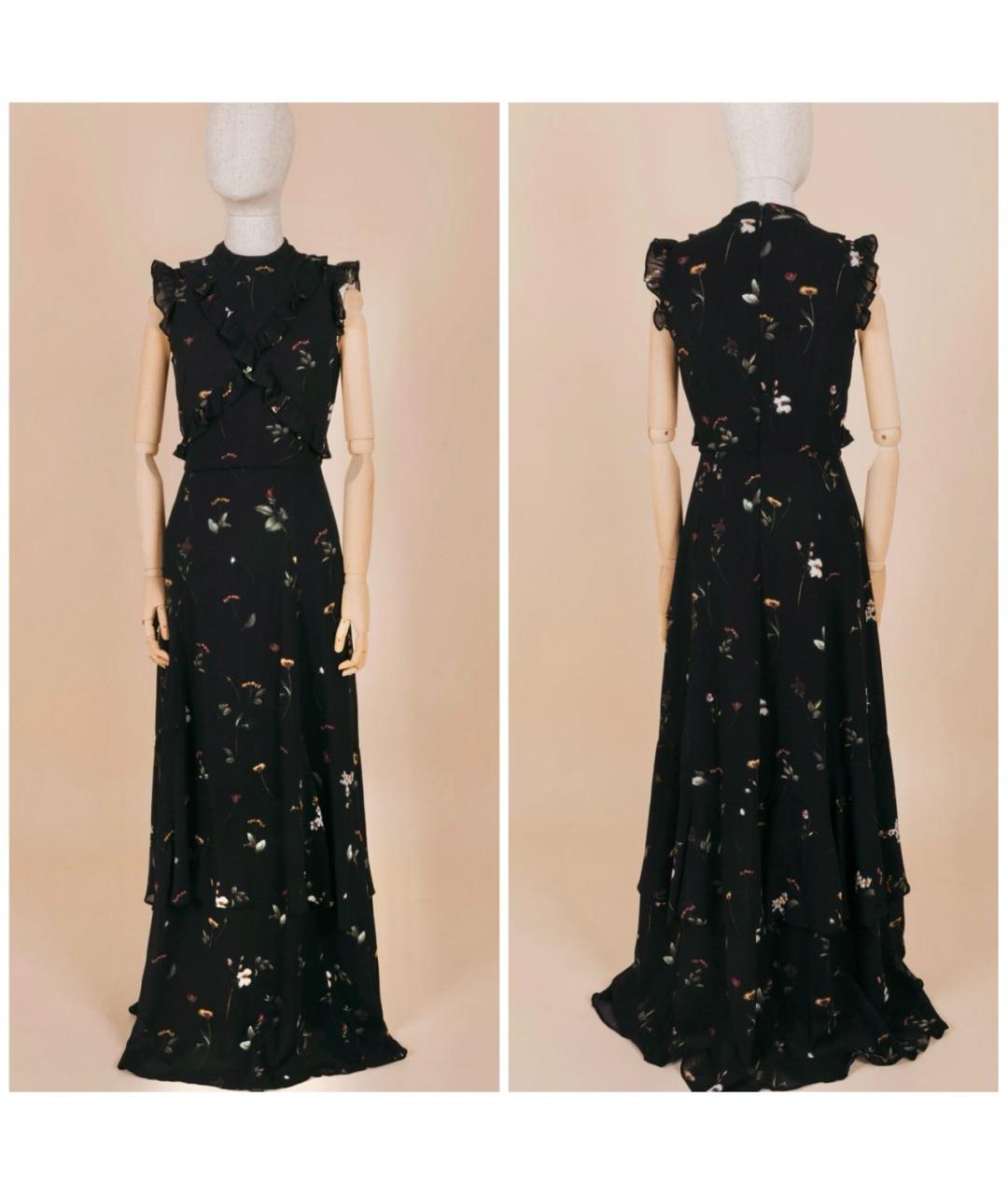 IVY OAK Черное вискозное повседневное платье, фото 4