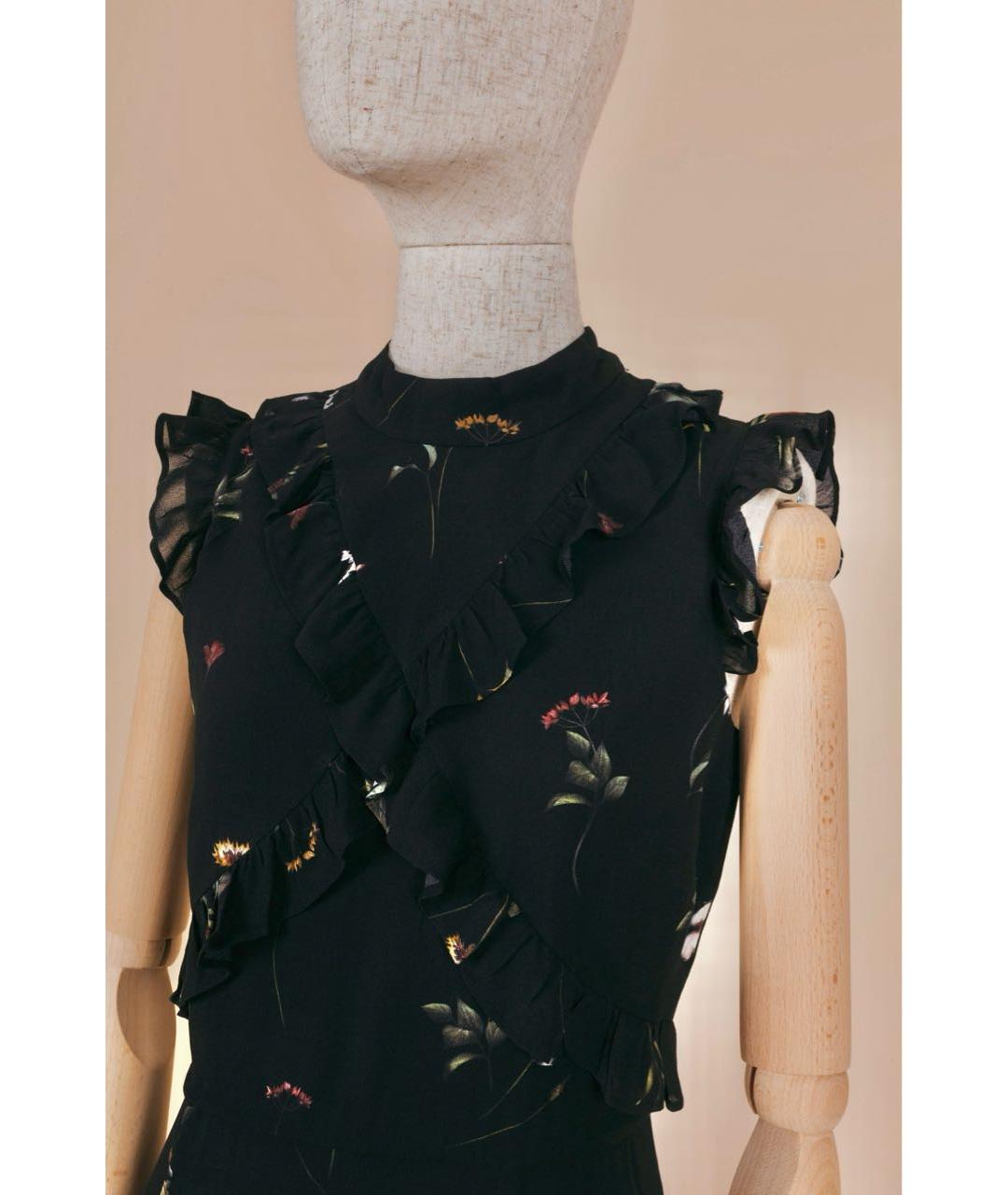 IVY OAK Черное вискозное повседневное платье, фото 5