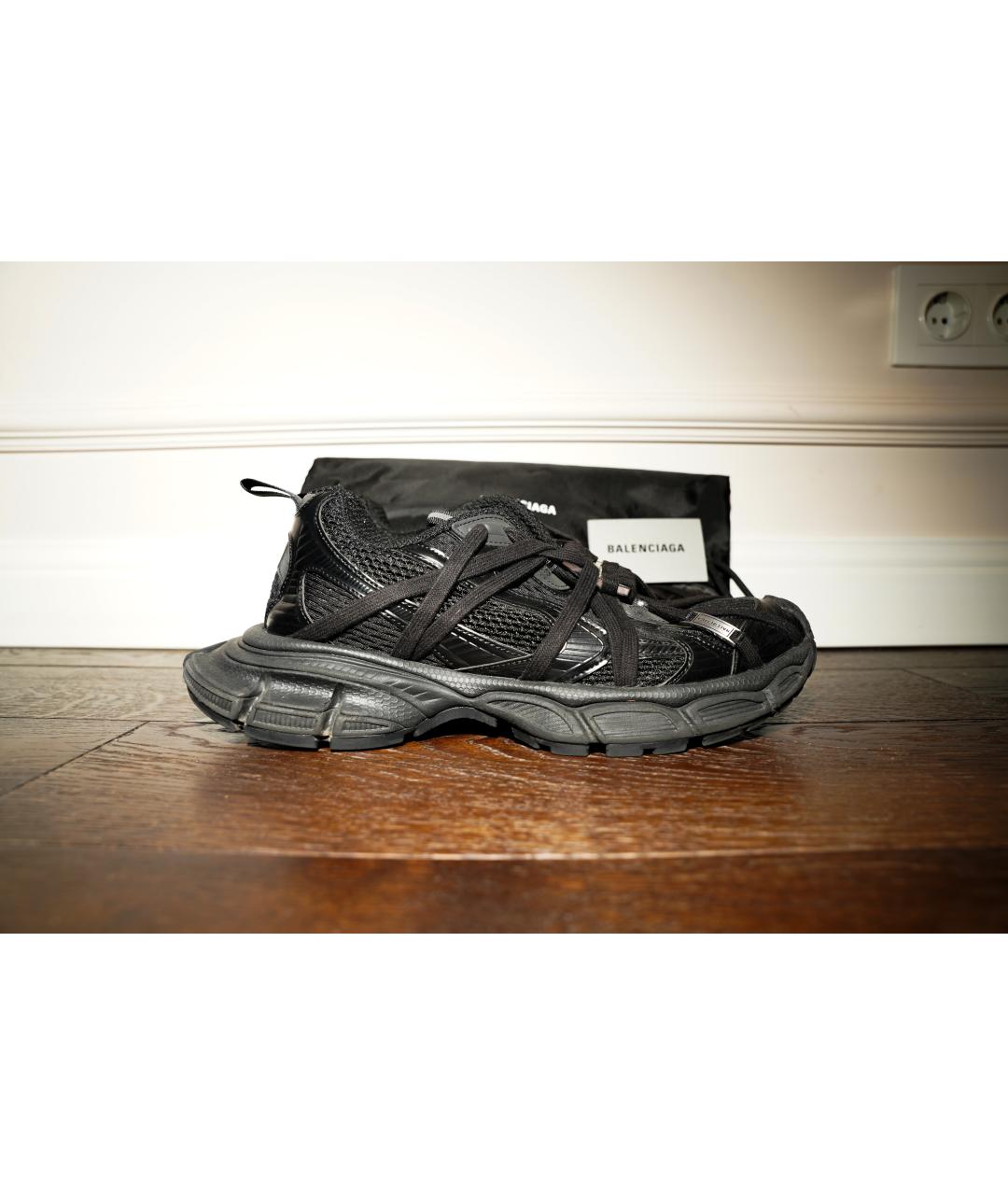 BALENCIAGA Черные синтетические низкие кроссовки / кеды, фото 9