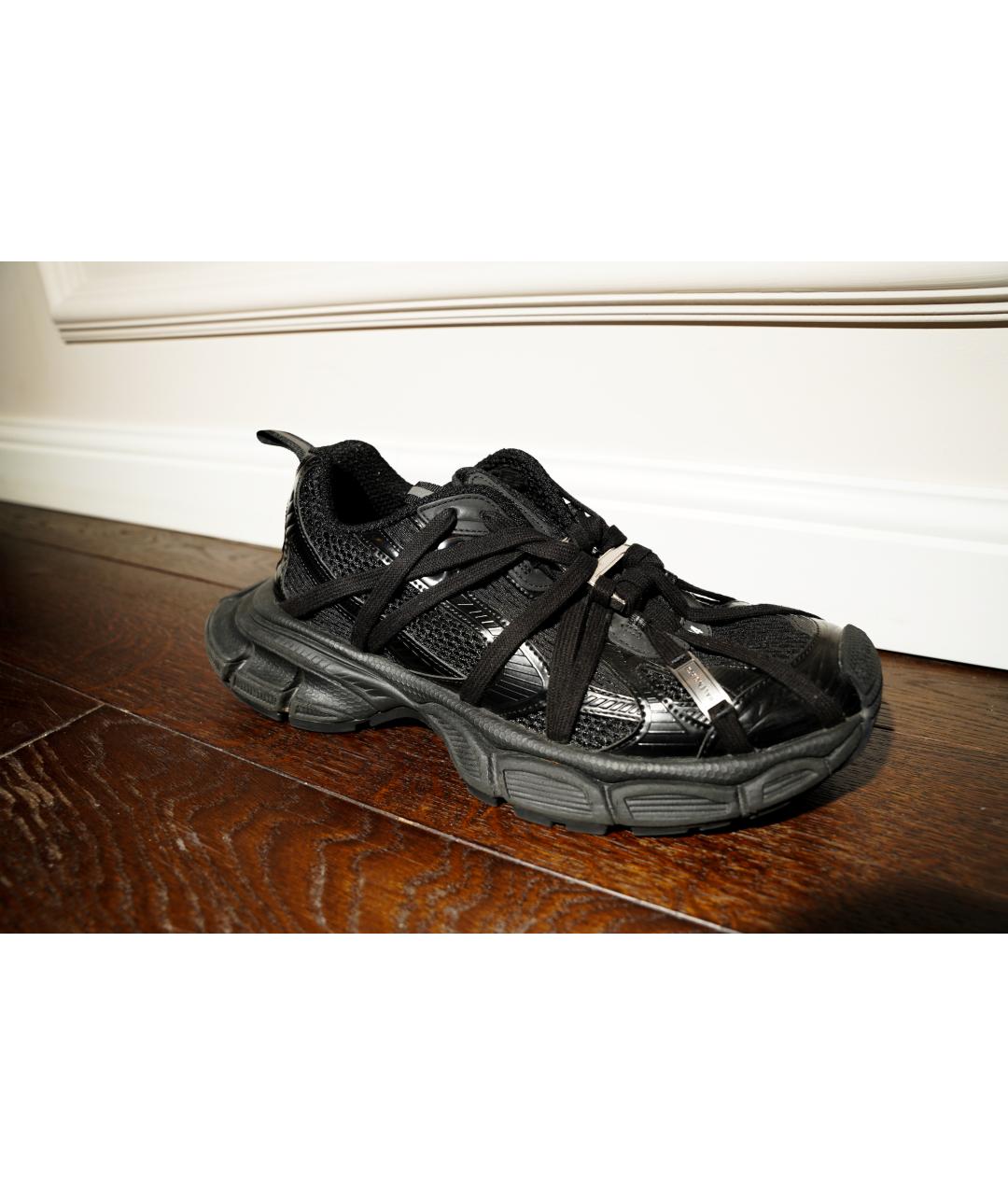 BALENCIAGA Черные синтетические низкие кроссовки / кеды, фото 6