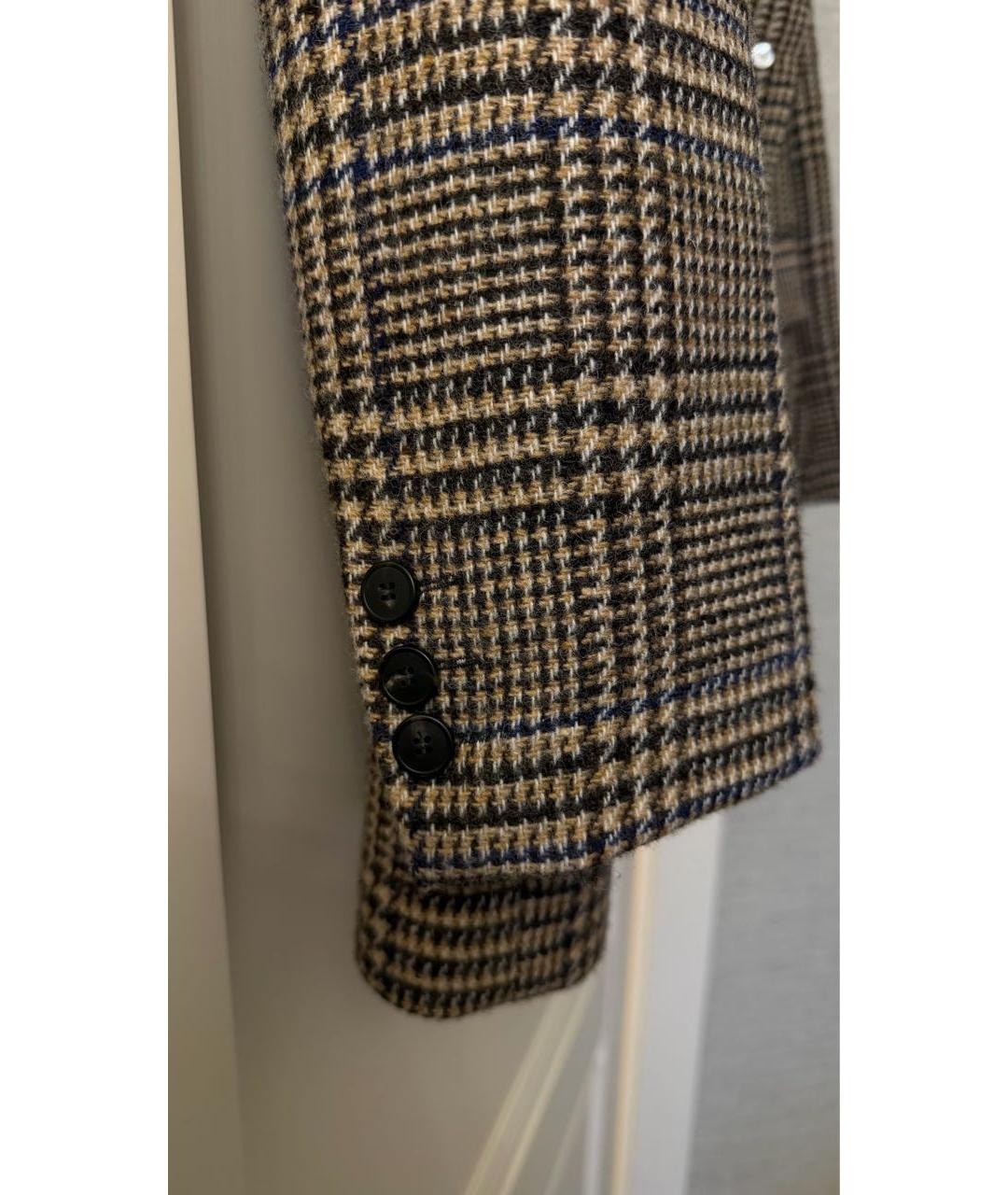 WEEKEND MAX MARA Коричневый шерстяной жакет/пиджак, фото 4