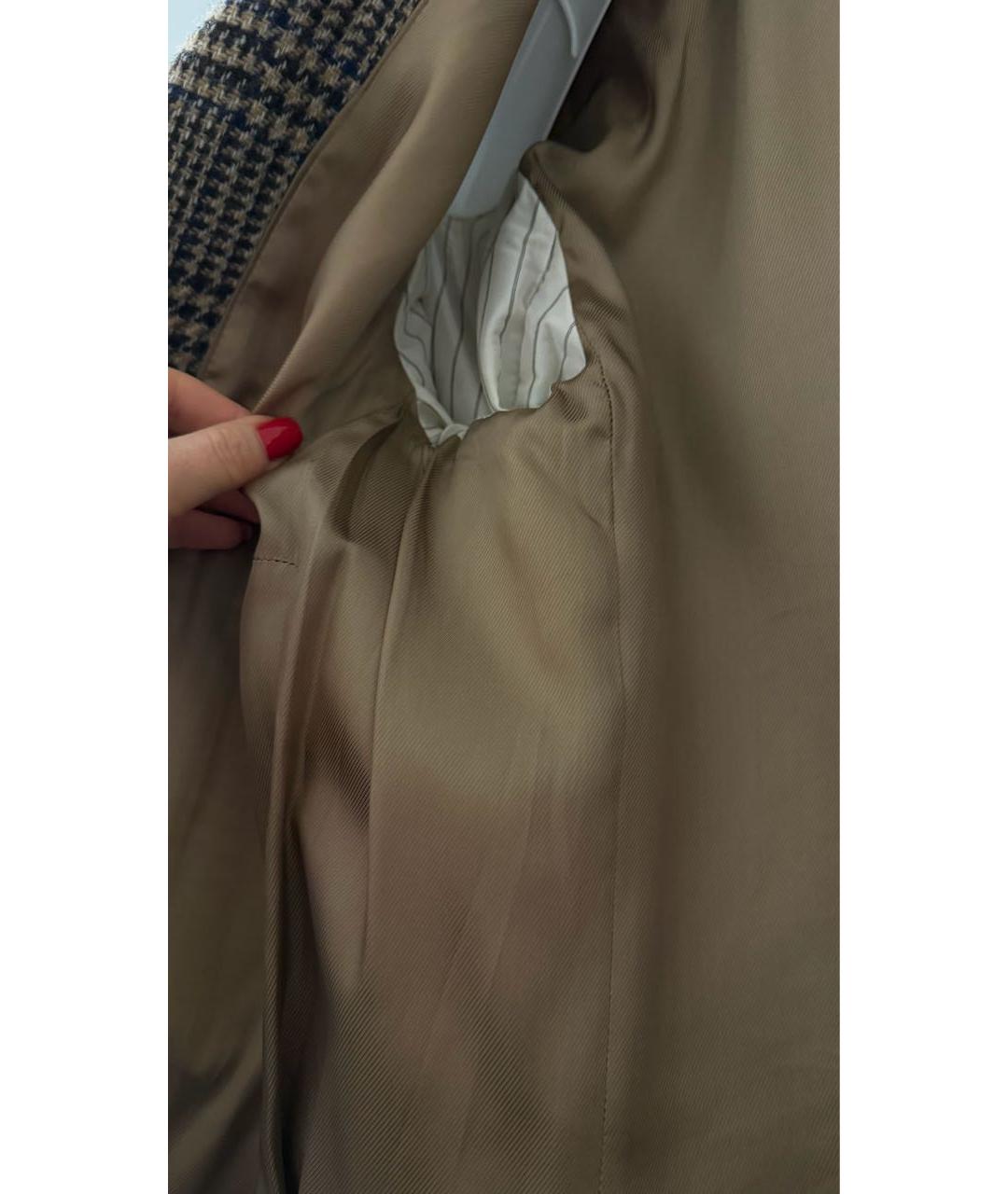 WEEKEND MAX MARA Коричневый шерстяной жакет/пиджак, фото 5