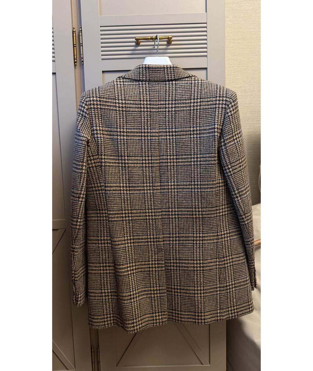 WEEKEND MAX MARA Коричневый шерстяной жакет/пиджак, фото 2